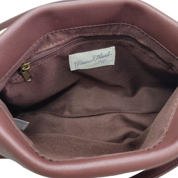 Womens Universal Thread Sleek Brown Crossbody Lightweight Design Chic Versatile - Picture 5 of 9